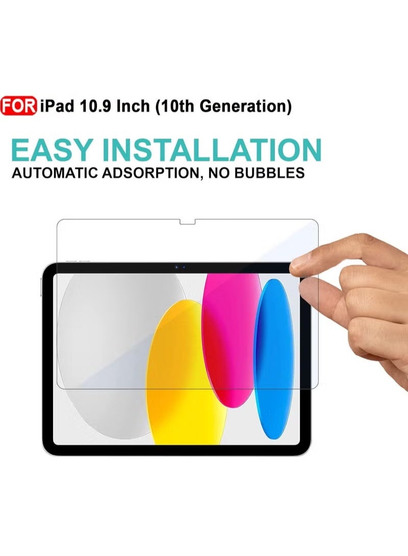 شاشة حمايةلجهاز ايباد 10.9" الجيل العاشر 2022 9H  من الزجاج المقوى، [شفاف عالٍ الدقة HD] [سهل التركيب] [مقاوم للخدش] [درجة صلابة 9] - Image 5